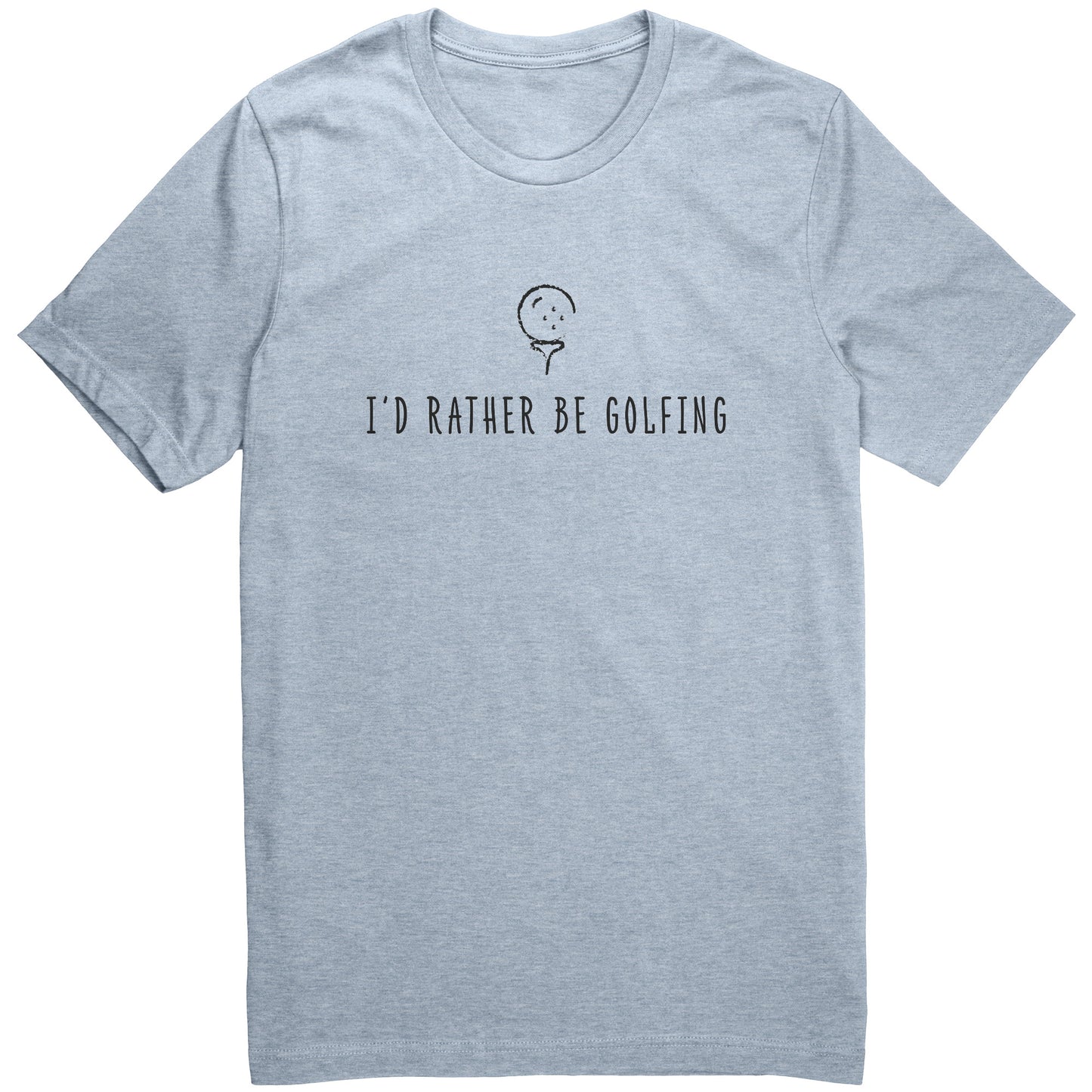 "I'd Rather Be Golfing" T-Shirt (Black)